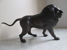 VINTAGE BRONZE STATUE OF A LION, used for sale  Shipping to South Africa