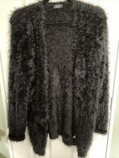 Black fluffy cardigan for sale  NEWTON ABBOT