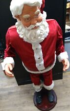 Used, Gemmy Life Size 60" Animated Singing Dancing Christmas Santa 5 ft parts only for sale  Taylorsville