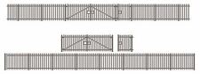 Used, Palisade Fencing 672mm + Gates N gauge Ratio 280 for sale  Shipping to South Africa