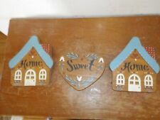 Placas de parede vintage artesanais "Home Sweet Home" madeira maciça floral comprar usado  Enviando para Brazil
