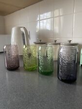Used, 4 Different Colour Coke Cola Glasses  for sale  Shipping to South Africa
