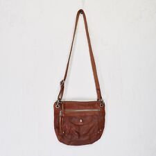 Fossil Long Live Vintage 1954 Crossbody Hobo Bag Brown Leather Womens Studded for sale  Shipping to South Africa