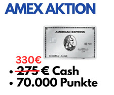 American Express Platinum Amex Platinum €330 Cash & 70,000 Points for sale  Shipping to South Africa