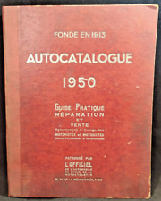 Autocatalogue 1950 guide d'occasion  Les Sables-d'Olonne