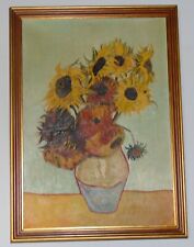 Obraz olejny ręcznie malowany, Słonecznki wg Van Gogha 51x36, wysyłka bezpłatna , używany na sprzedaż  PL