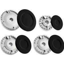 Linzuza Universal Gas Stove Burner Caps Het Set - ZT-02 Concave Surface Black for sale  Shipping to South Africa