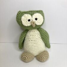 Coruja crochê feito à mão pelúcia verde animal brinquedo pássaro 8” comprar usado  Enviando para Brazil