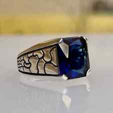 Blue sapphire signet d'occasion  Nogent-sur-Marne