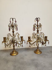 Paire chandeliers bougeoirs d'occasion  France