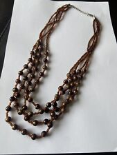 Layered brown bead for sale  CAERPHILLY