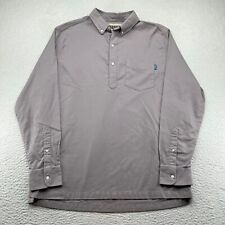 Chubbies Button Shirt Men Size XL Popover Solid Long Sleeve in tents relaxation, used for sale  Shipping to South Africa