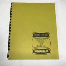 Leesona Essex TO-134 Toroidal Coil Winding Machine Parts & Operation Manual. Org for sale  Shipping to Canada