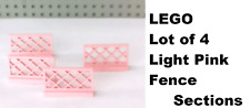 Lote de 4 seções de cerca rosa claro LEGO treliça jardim cor legal amigos comprar usado  Enviando para Brazil