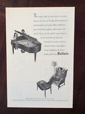 Usado, 1947 estampado original de colección anuncio de Baldwin Piano Company de Cincinnati, Ohio segunda mano  Embacar hacia Mexico