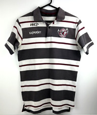 Vintage Manly Warringah Sea Eagles Polo Size Small Maroon ISC branded Kaspersky for sale  Shipping to South Africa