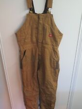 Dickies Canvas Dungarees Overalls Workwear L W 36" x L 30" Quilt Lined for sale  Shipping to South Africa