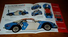 ★★1973 RENAULT ALPINE A110 CARRERAS HOJA FOLLETO FOLLETO IMPRESO FOTO★★ segunda mano  Embacar hacia Argentina