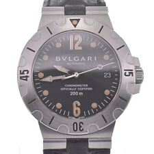 Usado, Relógio masculino automático BVLGARI Diagono Scuba SD38S data mostrador preto M#128673 comprar usado  Enviando para Brazil