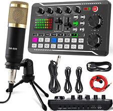 Used, Podcast Microphone For Phone Recording Live Stream Vlog Android Ipad Studio for sale  Shipping to South Africa