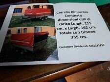 Carrello rimorchio centinato usato  Italia