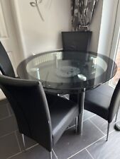 Glass dining table for sale  LEICESTER