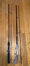 Used, Vtg 2 Zebco Trigger Casting Rods Composite & Dura Action 5'6" Medium Action 2Pc for sale  Shipping to South Africa