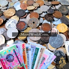 Monedas mundiales mixtas de 1/2 libra sin buscar a granel - lote de 10 billetes extranjeros moneda segunda mano  Embacar hacia Argentina