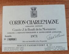 Etiquette vin corton d'occasion  Montigny-le-Bretonneux
