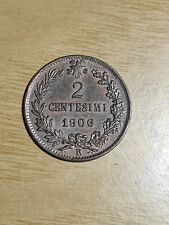 Centesimi 1906 valore usato  Spigno Saturnia