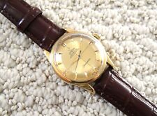 Deslumbrante relógio masculino de ouro maciço 18K Omega Seamaster automático mostrador dourado em dois tons, usado comprar usado  Enviando para Brazil