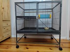 Used, Metal Rat Cage on Stand Double Chinchilla Ferret Small Animals Pet Large  for sale  DEESIDE