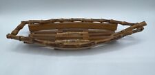 Pequena canoa de madeira construída de varas redondas de madeira leve comprar usado  Enviando para Brazil