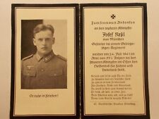 Sterbebild 2 WK, Soldat 1941, Gefreiter, Gebirgsjäger gebraucht kaufen  Geratskirchen