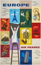 Original travel poster d'occasion  Saint-Ouen