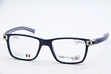 NEW TAG HEUER TH 7603 003 BLUE GREY AUTHENTIC EYEGLASSES 50-17, used for sale  Shipping to South Africa