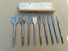 Vintage Irwin Spade Bits Speedbore 9 Pc Carpenters Drll Bits Woodworking Tools, used for sale  Shipping to South Africa