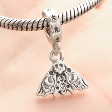 Acherontia Atropos Butterfly Charm Pendant 925 Sterling Silver Death’s Head Moth for sale  Shipping to South Africa