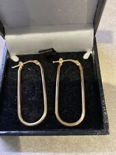 Elongated hoop earrings for sale  TADLEY