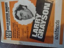 Hand signed larry for sale  MALDON