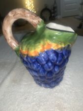 ceramic pitcher grape for sale  Whitleyville