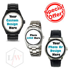 Personalized Gift Wrist Watch custom Logo Pic Photo men's women's for sale  Shipping to South Africa