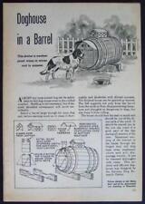 Barril de madeira DOG HOUSE 1945 Como construir planos INFO comprar usado  Enviando para Brazil