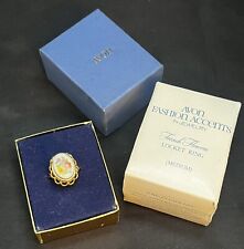 Anillo de Medallón Avon de Colección '75 Flores Francesas Talla M 5.5 Nuevo con Caja Original Oro V61, usado segunda mano  Embacar hacia Argentina