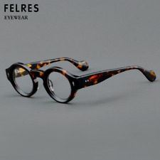 Usado, Óculos retrô redondo de acetato para homens mulheres lentes transparentes armação de óculos clássica  comprar usado  Enviando para Brazil