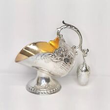 Scuttle de azúcar vintage con cuchara plato de plata floral hecho en Japón segunda mano  Embacar hacia Argentina