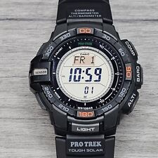 Usado, Relógio de pulso digital Casio Pro Trek PRG-270 masculino carregamento solar pulseira de resina comprar usado  Enviando para Brazil