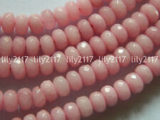 Natural 5x8mm Faceted Pink Morganite Abacus Gemstone Loose Beads 15" Strand AAA for sale  Shipping to South Africa