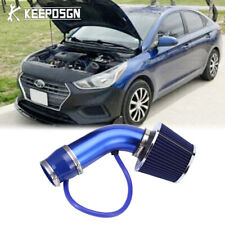 Kit de tubo de indução de filtro de entrada de ar frio azul 3" para Hyundai Accent Elantra comprar usado  Enviando para Brazil