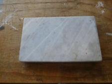 Vtg. Marble Granite Small Slab wthi Non-Slip Rubber Feet 4-3/4" X 8 " ~ FREESHIP for sale  Shipping to South Africa
